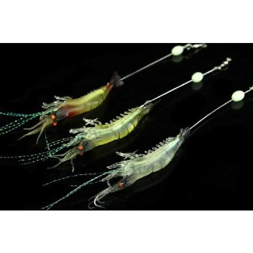 Free Shipping 2018 New Arrival 6G/9CM Luminous Shrimp Lure Soft Fishing Boat Bait Isca Artificial Fish Lure Soft Baits Pesca