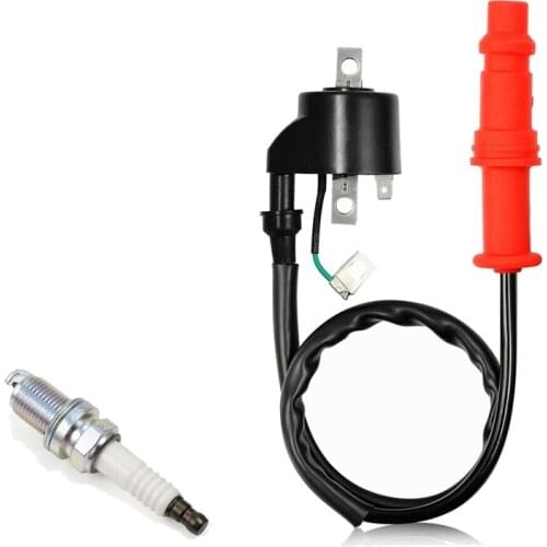 Ignition Coil & Spark Plug for Polaris Scrambler 500 1997-2003 3084690