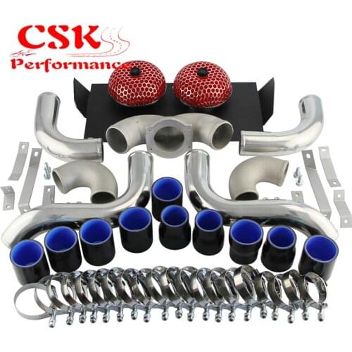 Aluminum Intercooler Kit for 300ZX Twin Turbo Fairlady Z32 VG30DETTBlack/Blue/Red