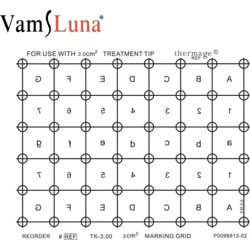10PCS Th 5th Generation Marking Grid Paper For Head Body Eye Lattice Radio Frequency Beauty Paper