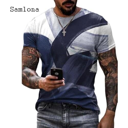 Plus Size 4XL Men T-shirt 2021 New Pacthwork Tops Streetwear Fashion 3D Print Tshirt Summer Casual Pullovers Sexy Men Tees Shirt