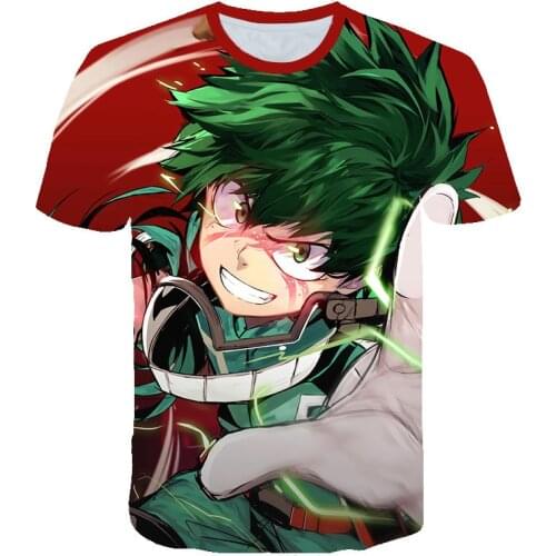 2021 New Anime My Hero Academia 3D printed T Shirt Men/women Summer Fashion Harajuku Anime T-Shirt My Hero Academia Tees Tops