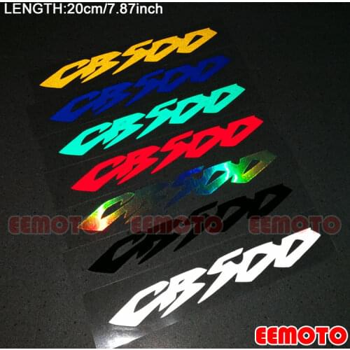 Motorcycle wheels rims helmet Body Shell Tank Pad Motorbike Fairing Reflective Decals Stickers logo label for HONDA CB500 CB 500