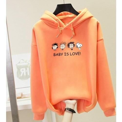 FALL/spring 2021 New Fashion Dress Harajuku Cartoon Hoodie Chunky Oversized Sportswear Cute Loose Hoodie