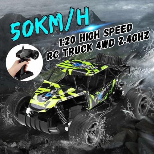 1:20 48km/h RC Car 2.4G Remote Control Car Electric OFF-Road Truck Toys Suspension Technology For Boys Kids Gift