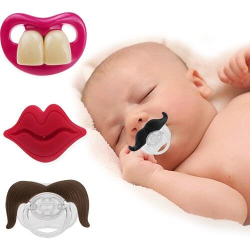 Silicone Baby Pacifier Funny Dummy Nipple Toddler Pacy Orthodontic Teat Infant Teeth Soothers Pacifiers Newborn Nipples Teether