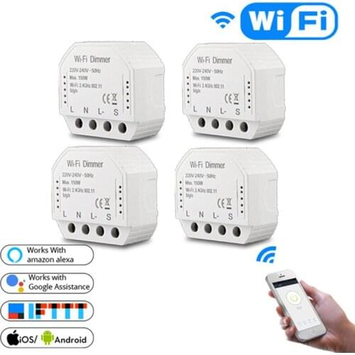 DIY Smart WiFi Light LED Dimmer Switch Smart Life/Tuya APP Remote Control 1/2 Way Switch Work With Alexa Echo Google Home IFTTT