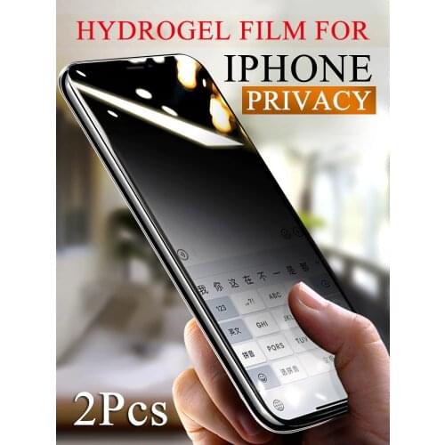 12 Mini Privacy Screen Protector For IPhone 11 Pro Max Hydrogel Film For IPhone 6 6S 7 8 Plus X XR XS SE 2020 Soft Anti-peeping