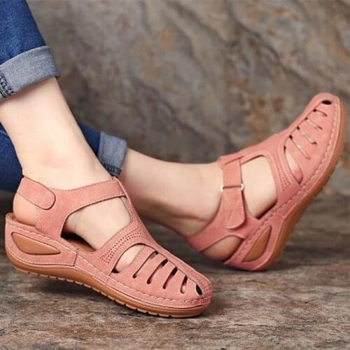 Women Sandals New Summer Shoes Woman Plus Size 44 Heels Sandals For Wedges Chaussure Femme Casual Gladiator Platform Shoes Talon