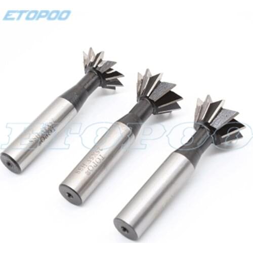 1pc 55 Degrees HSS Dovetail Milling Cutter CNC End Mill Straight Shank CNC Router Bit