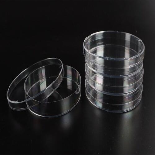 10Pcs Medical Grade Polystyrene Sterile Petri Dishe School Supplies 90*90MM Laboratory Biological Cells Bacteria Petri Dishes