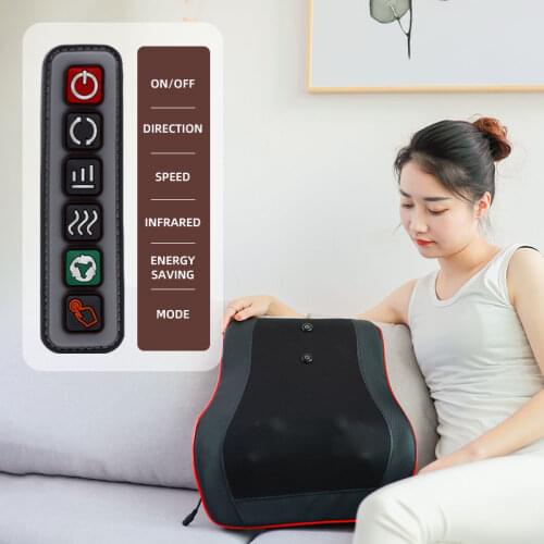 3 in 1 Newest Massage Pillow with Car Home Duel UseEasy Carry Neck Back Shoulder Waist Body Massager Health Relaxation