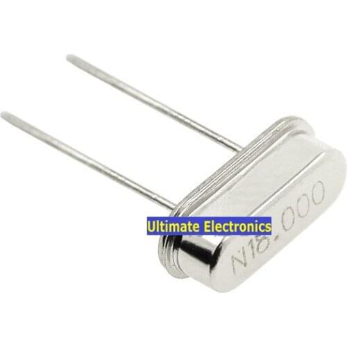40pcs Passive crystal HC-49S 18MHZ 18M Crystalline DIP 2feet