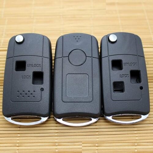 5pcs/lot Modified flip remote key case for toyota camry reiz highlander corolla folding entry keyless key shell fob toy47 blade