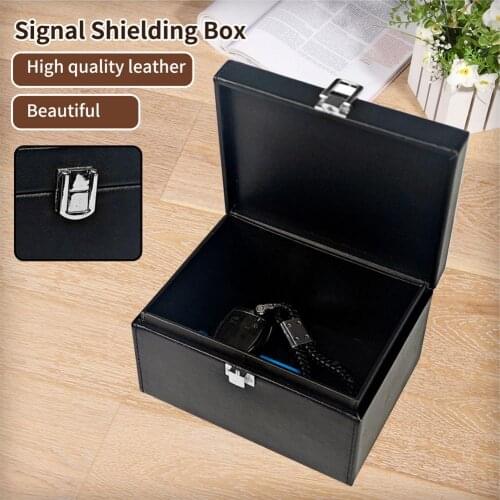 Car Key Signal Blocker Box Anti-Theft RFID Signal Blocking Bag Faraday Box Keyless