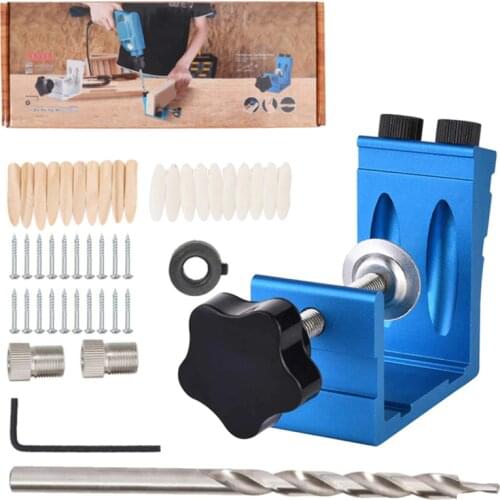 Woodworking Guide Clamp Locator Set Oblique Hole Drill Locator Wood Assembled Punchers Hole Punching Fixtures Tools