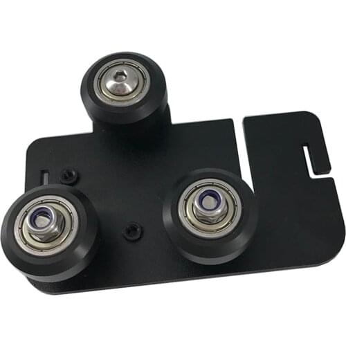 3D Printer Extruder Back Support Plate with Pulley 3D Printer Parts Accessory Extruding Backplate for Creality Ender 5/5 Pro