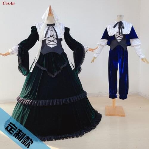 Hot Anime Rozen Maiden Jade Stern/Lapislazuri Cosplay Costume Lovely Uniform Activity Party Role Play Clothing Custom-Make Any