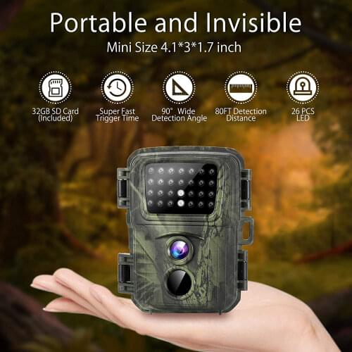 Suntekcam Thermal Imager for Hunting mini100 1080P HD Infrared 12 Million Outdoor Cameras 38 Infrared Light Monitoring Mini