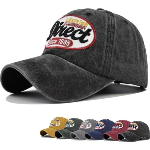 New Washed Cotton Baseball Cap fishing Snapback Caps Retro Letter Bone Hats For Men Women Gorras Hombre Dad Casual Casquette
