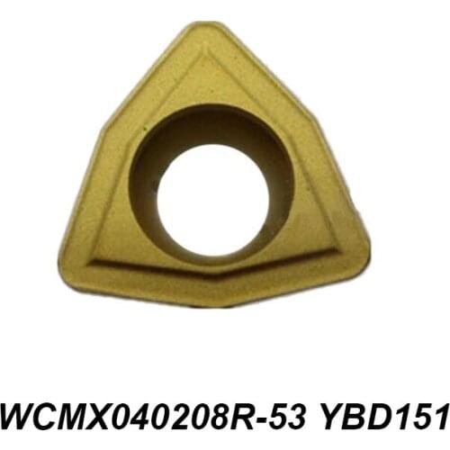 Original WCMX 040208R-53 WCMX040208R-53 YBD151 Slotted Cast Iron Processing U Drill CNC Insert Carbide Insert 10 Pcs/box
