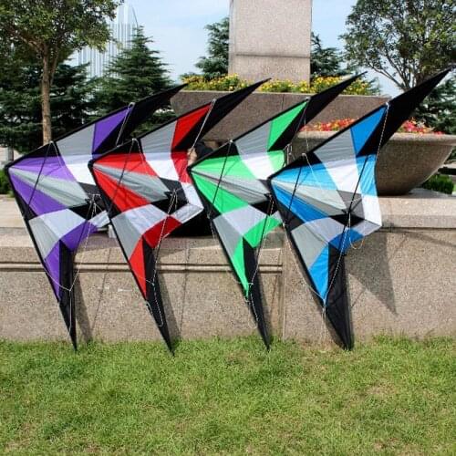 Professional outdoor Fun Sports Storm 1.8 m Delta Dual Line Stunt Kite / Power Kites Good Flying With Handle And Line