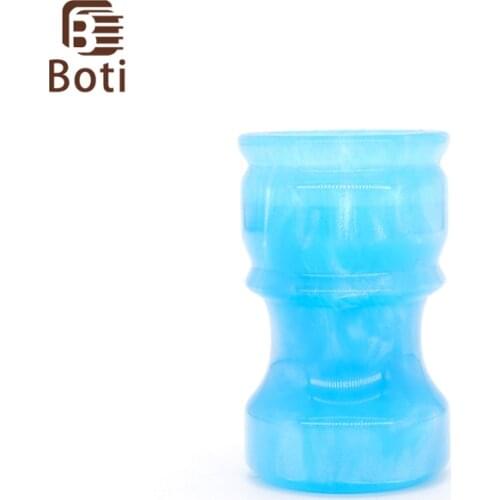 Boti Brush-Handmade Blue Resin Handle High Quality Beard Care Tool Shaving Brush Handle Original Gift For Men