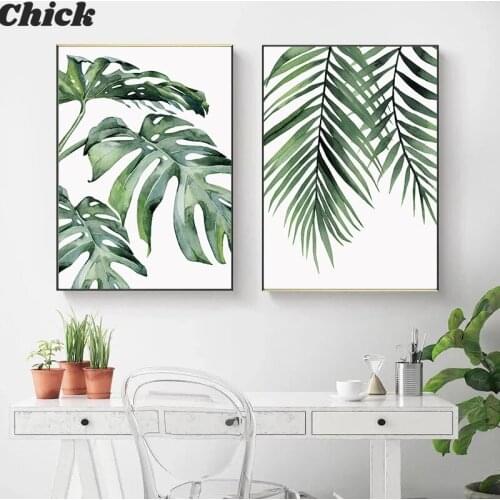 Modern Canvas Painting Plant Leaf Poster Wall Art Canvas Nordic Pictures And Prints Decorative Painting Home Decoration Painting