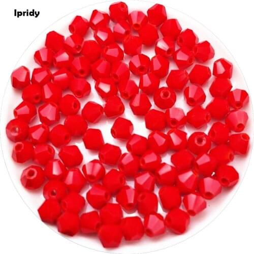 Jade Effect 110Pcs/Lot Crystal Bicone Beads 4mm Czech Loose Corn New Cut Faceted Glass Beads for DIY Jewelry Necklace Bracelet