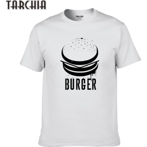 TARCHIA 2021 New Arrive Summer Brand t-shirt Cotton Buger Tops Tees Men Short Sleeve Boy Casual Homme Tshirt T Plus Fashion