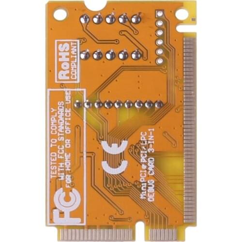 3 in 1 PCI/PCI-E/LPC Mini PC Laptop Analyzer Tester Module Diagnostic Post Test Card Electronic PCB Board LED Display 23GB