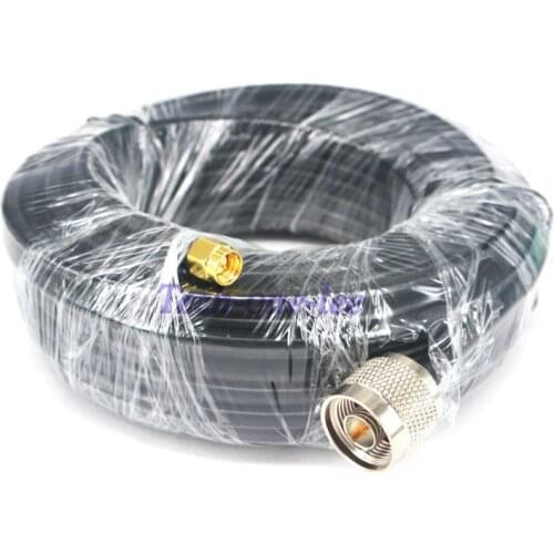 49ft Antenna Extension SMA Male Plug to N Male Jack Cable crimp Jumper RG58 15M