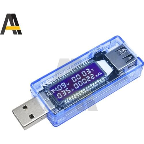 USB Charger Tester DC4-20V 3A LCD Display Voltage Current Meter Voltmeter Ammeter Battery Capacity Tester Mobile Power Detector