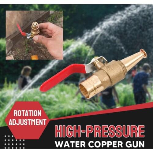 High-pressure Water Copper Gun Car hose sprinkler switch watering garden fire-fighting water pipe joint valve water gun head
