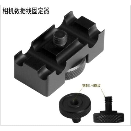 Online shooting clips connected to the computer aluminum camera data cable wire clamp digital cable clamp for Canon for Nikon SL