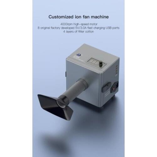 ZJ802 Mini Soldering Smoke Cleaner Dust Purifier Smoke Purification Fume Extractor Air Cleaner Filter Dedicated for Phone Repair