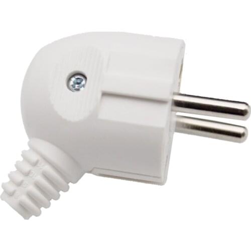1pc EU European 2 Pin AC Electric Power Male Plug Female Socket Outlet Adaptor Adapter Wire Rewireable Extension Cord Connector