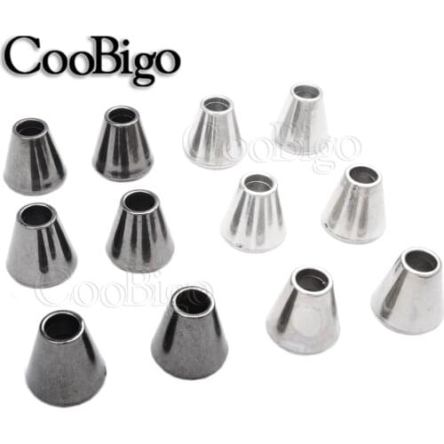 10pcs Pack Plastic 5.8mm Hole Bell Stopper Without Lid Cord Lock Ends Toggle Clip Rope for Sportswear Backpack Bags DIY Kits