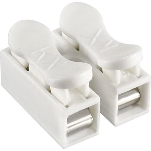 30pcs/lot CH2 Quick Splice Lock Wire Connectors 2Pins Electrical Cable Terminals For Easy Safe Splicing Into Wires
