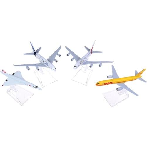4Styles Concorde Plane Model Airplane Diecast Aircraft Aeroplane Toys Gifts