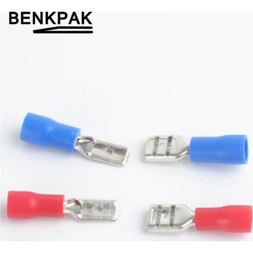 50pcs 4.8mm Female Male Electrical & Wiring Connector Insulated Crimp Terminal