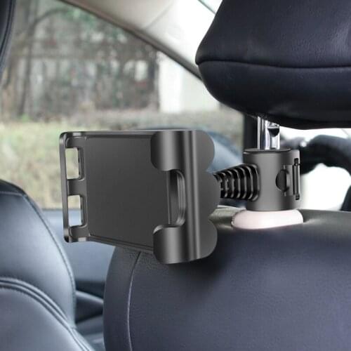 Car Tablet Phone Holder Seat Ajustable iPad Stand Car Phone Holder For Headrest 360 Rotation Mobile Phone Mount Holder