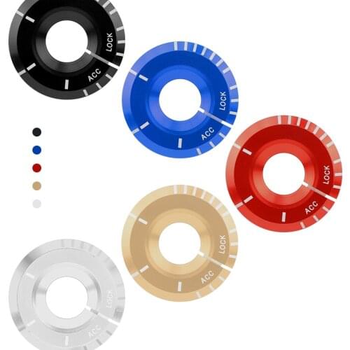 Car-Styling light Key hole Circle Aluminum alloyIgnition Switch Cover For Volkswagen VW for skoda octavia for Audi Sline Quattro