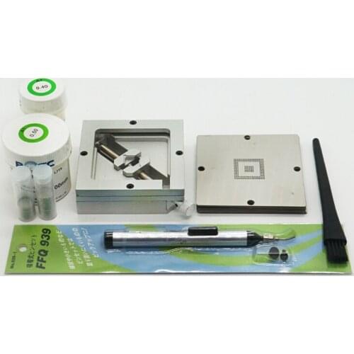 BGA Reballing jig-HT-90-silvery Solder ball-PMTC-0.40MM- tin bottle 250K vacuum suction pen-FFQ-939 Tool Kit