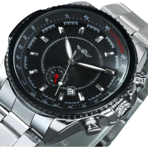 WINNER Classic Top Brand Luxury 2020 Automatic Mechanical Watch Man Stainless Steel Strap Fashion Business Wrist Watches часы