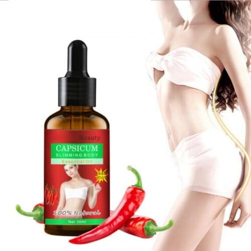 Pure Natural Weight Loss Products Red Pepper Body Shaping Oils Thin Leg Waist Fat Burning Slimming Losing Weight Essential Oils
