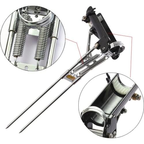 LEDIAO Fishing Rods Holders Automatic Spring Stainless Steel Adjustable Sensitivity Folding Fishing Accessories Tools Bracket