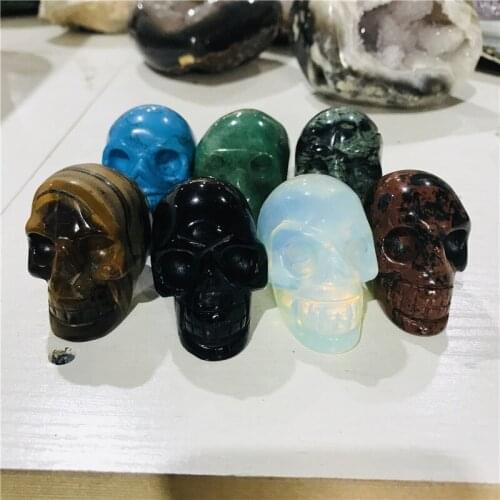 Gemstone Mini Skull Hand Carved Natural Quartz Crystal Skull For Decoration