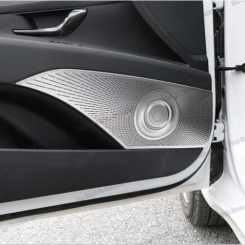 Lsrtw2017 Car Interior Door Sound Audio Speaker Panel Cover Trim for Hyundai Elantra 2021 2022 CN7 Accessories Auto Styling
