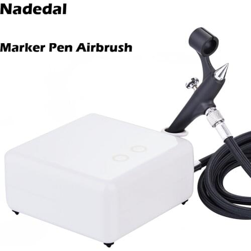 Nasedal Marker Pen Airbrush Spray Gun Air Brush Makeup Painting Decoration Tools Air Compressor Set 110-230V